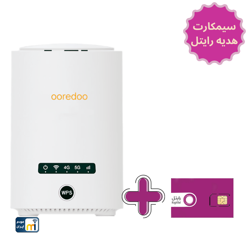 مودم TD-LTE/5GبرندZLT مدلX20+سیم کارت رایتل (کارکرده)