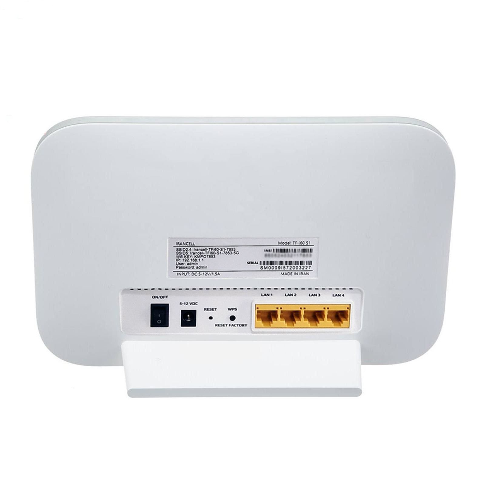 مودم 4.5G / TD-LTE ایرانسل * آنلاک (UNLOCK) مدل TF-i60 S1