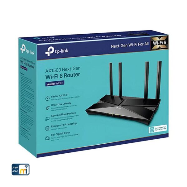 روتر بی سیم دو باند AX1500 تی پی لینک مدل Archer AX10 - Image 5