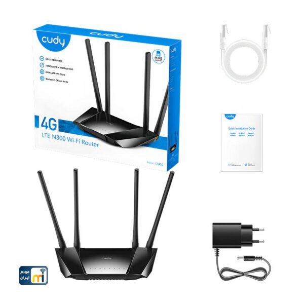 مودم روتر 4G LTE N300 کودی مدل LT400 - Image 6