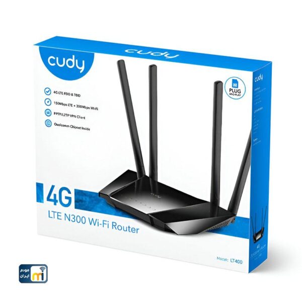مودم روتر 4G LTE N300 کودی مدل LT400 - Image 5