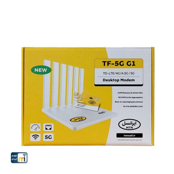 مودم 5G ایرانسل مدل TF-5G G1 به همراه سیم کارت - Image 4