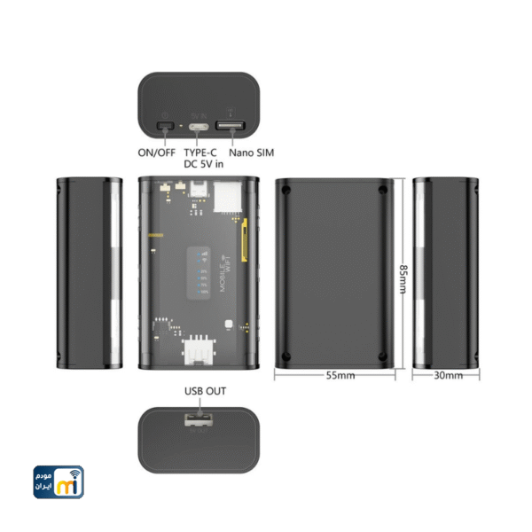 مودم 4G جیبی نزتک مدل NZT-99G - Image 3